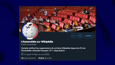 Le compte Twitter "L'Assemblée sur Wikipédia"