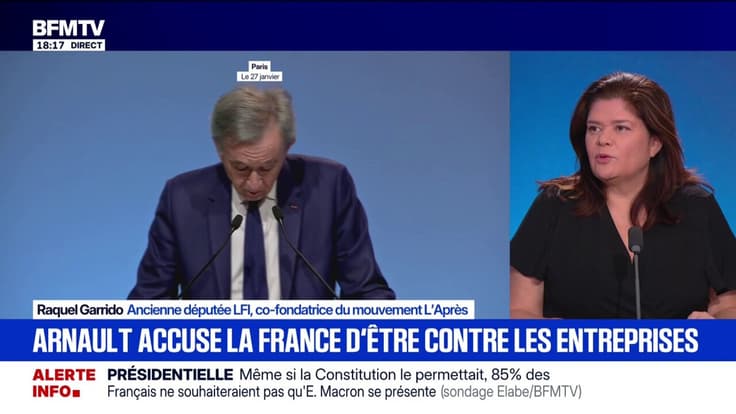 “Bernard Arnault ne se plaint pas en tant que citoyen, il se plaint en tant que milliardaire”, déclare Raquel Garrido, ancienne député LFI