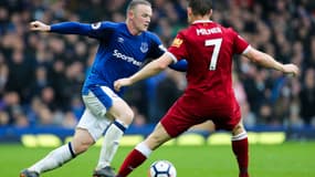 Wayne Rooney face à Liverpool