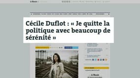 L’ancienne ministre du Logement Cécile Duflot annonce qu’elle quitte la politique