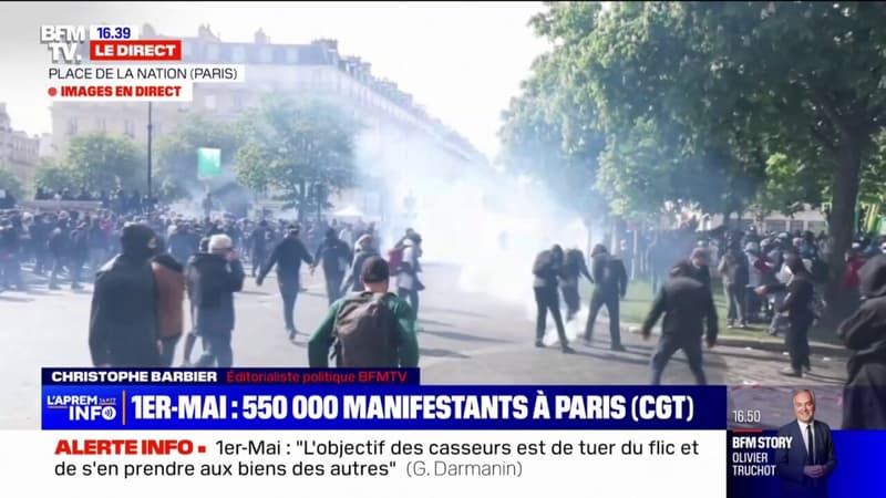 1er-Mai: 550.000 manifestants à Paris selon la CGT
