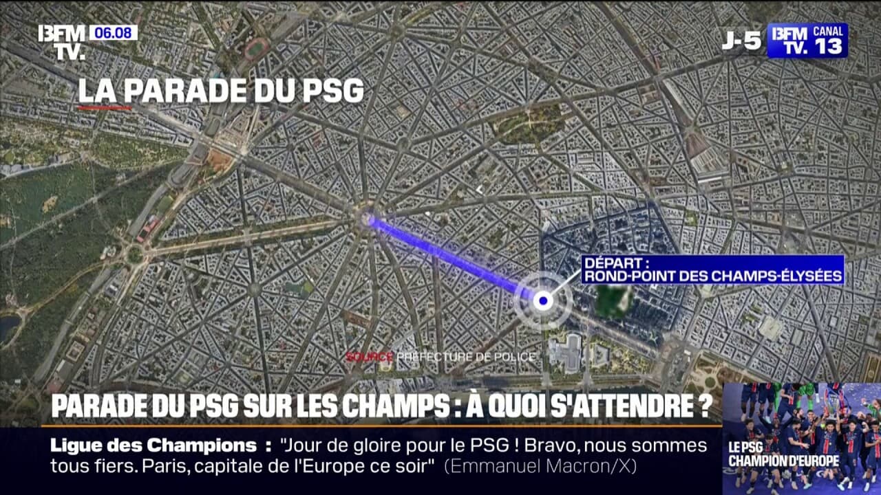 Les joueurs du psg attendus ce dimanche après-midi pour une parade avenue des champs-élysées