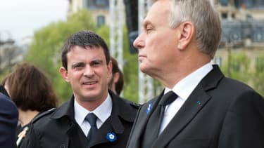Le ministre de l'Intérieur, Manuel Valls, et le 1er ministre Jean-Marc Ayrault.