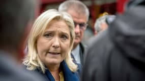 La présidente du Front National Marine Le Pen à Senlis, le 23 octobre 2015