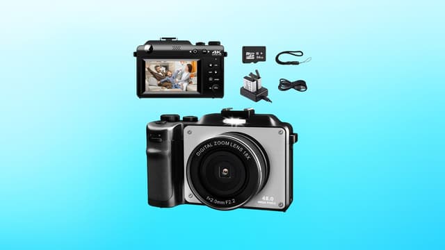 Moins de 100 euros, c'est le prix proposé par ce marchand pour cet appareil photo numérique 4K