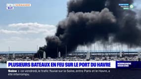 Plusieurs bateaux touchés par un feu au port de plaisance du Havre
