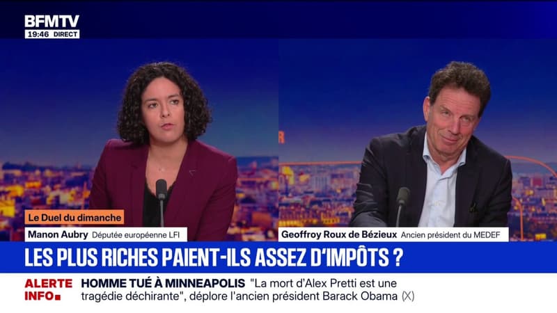Les plus riches paient-ils assez d'impôts ? "J'ai envie de dire aux gens de Bercy: faites des contrôles fiscaux", fustige Geoffroy Roux de Bézieux, ancien président du MEDEF