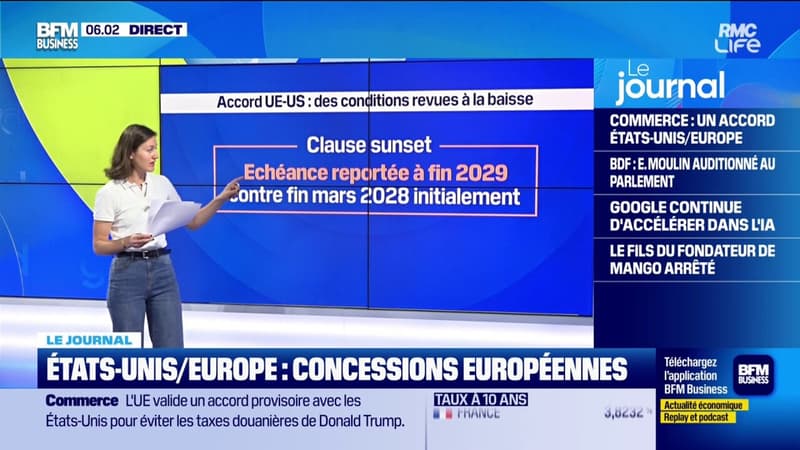 États-Unis et Europe : un accord provisoire trouvé