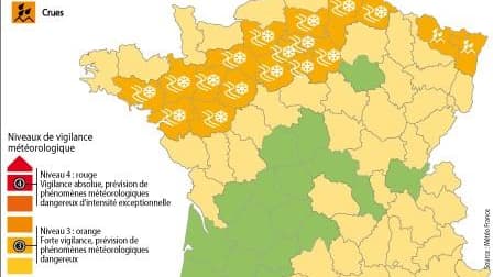 ALERTE MÉTÉO DE NIVEAU ORANGE À LA NEIGE ET AU VERGLAS EN FIN DE JOURNÉE