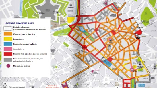 Le périmètre de la Braderie de Lille
