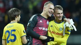 Les joueurs du BATE Borisov, tombeurs d'Arsenal en Ligue Europa.