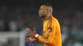 L'attaquant du Real Madrid Kylian Mbappé face au Betis le 1er mars 2025
