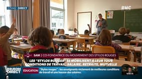 Sam (pseudonyme), co-fondatrice du mouvement des stylos rouges: "Ce qu'on demande, c'est une bienveillance de la part de notre gouvernement envers nous et les élèves."