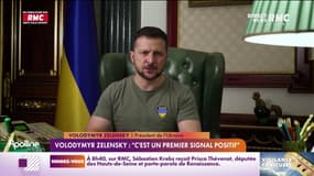 Exportation de céréales ukrainiennes : "un signal positif", pour Volodymyr Zelensky