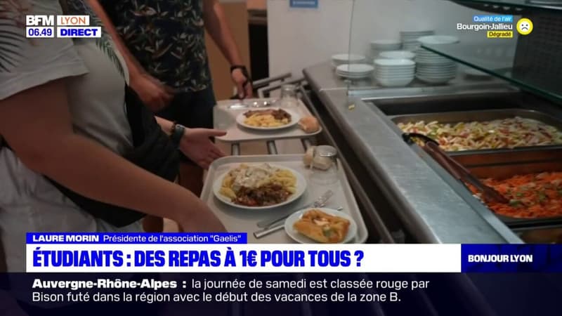 La mise en place possible de repas à un euro pour tous les étudiants réjouit une association lyonnaise