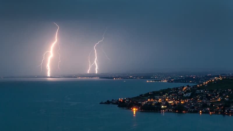Des orages sur le lac Léman, le 30 juillet 2017. (Photo d'illustration)