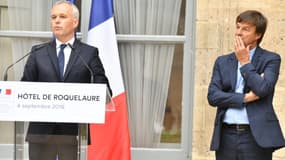 La passation entre Nicolas Hulot et François de Rugy