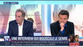 Jean-Jacques Bourdin et Edwy Plenel expliquent pourquoi ils n’ont pas appelé Emmanuel Macron "Monsieur le Président"
