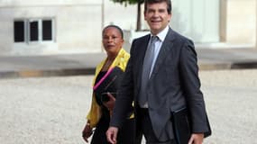 Christiane Taubira, et Arnaud Montebourg, lorsqu’ils étaient encore tous les deux membres du gouvernement