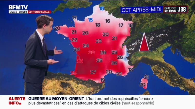 Le soleil s'impose sur tout le territoire, avec des températures comprises entre