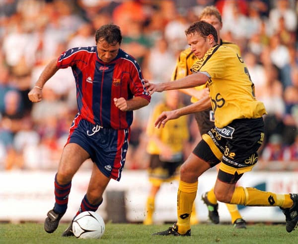 Hristo Stoichkov en 1997 avec le Barça