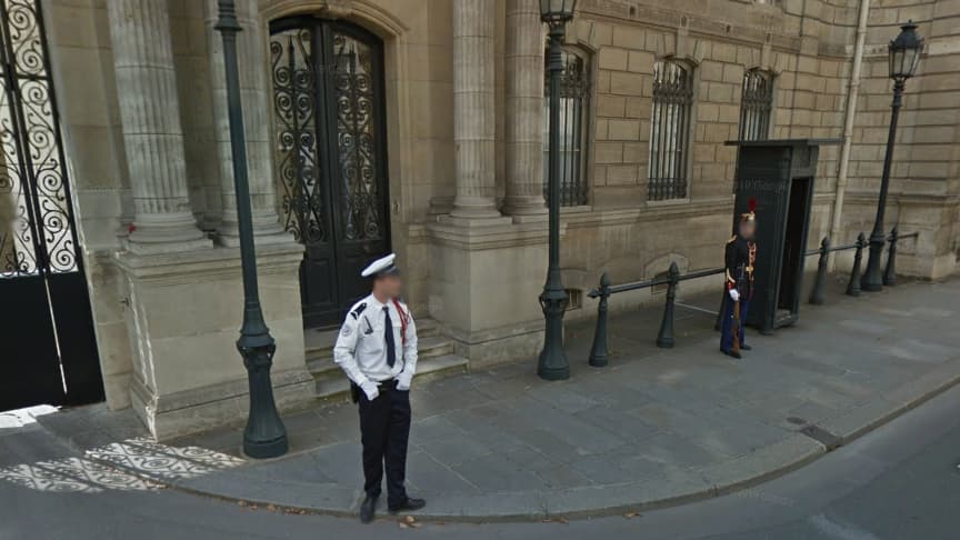 Les alentours de l’Elysée détournés sur Google Maps
