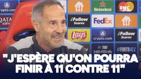 Benfica-Monaco : "J'espère qu'on pourra finir à 11 contre 11" sourit Hütter 