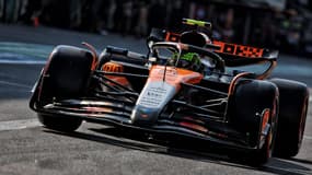 Lando Norris lors des qualifs du GP du Mexique, le 25 octobre 2025.