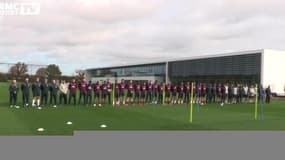 Attentats de Paris : La minute de silence de l'équipe d'Angleterre