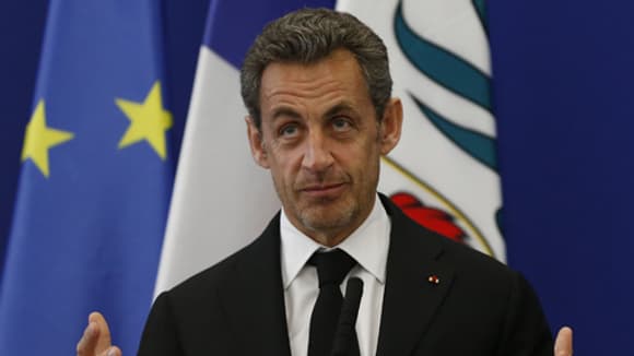 Nicolas Sarkozy lors d'un discours à Nice le 10 mars dernier. Nicolas Sarkozy lors d'un discours à Nice le 10 mars dernier.