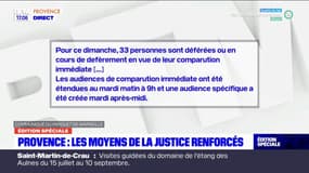 Emeutes: les moyens judiciaires renforcés à Marseille