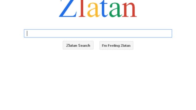Zlatan Search a été conçu suivant le code couleur de Google.