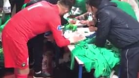 Le vestiaire des U19 stéphanois