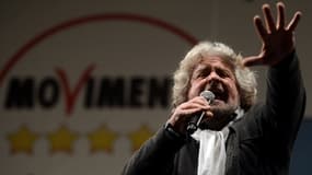 Beppe Grillo, lors d'un meeting de son parti le 22 février.