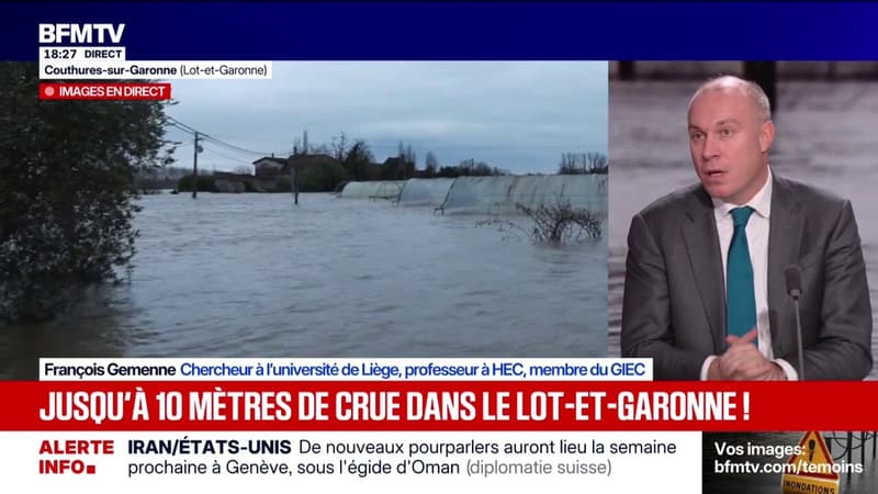 "Les dégâts provoqués par les catastrophes climatiques doublent tous les cinq ans" , déclare François Gemenne, membre du Giec
