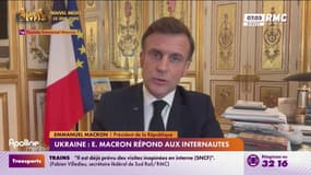 Ukraine: Emmanuel Macron répond aux internautes en direct sur Instagram