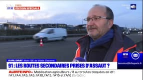 Colère des agriculteurs: les routes secondaires d'Essonne prises d'assaut