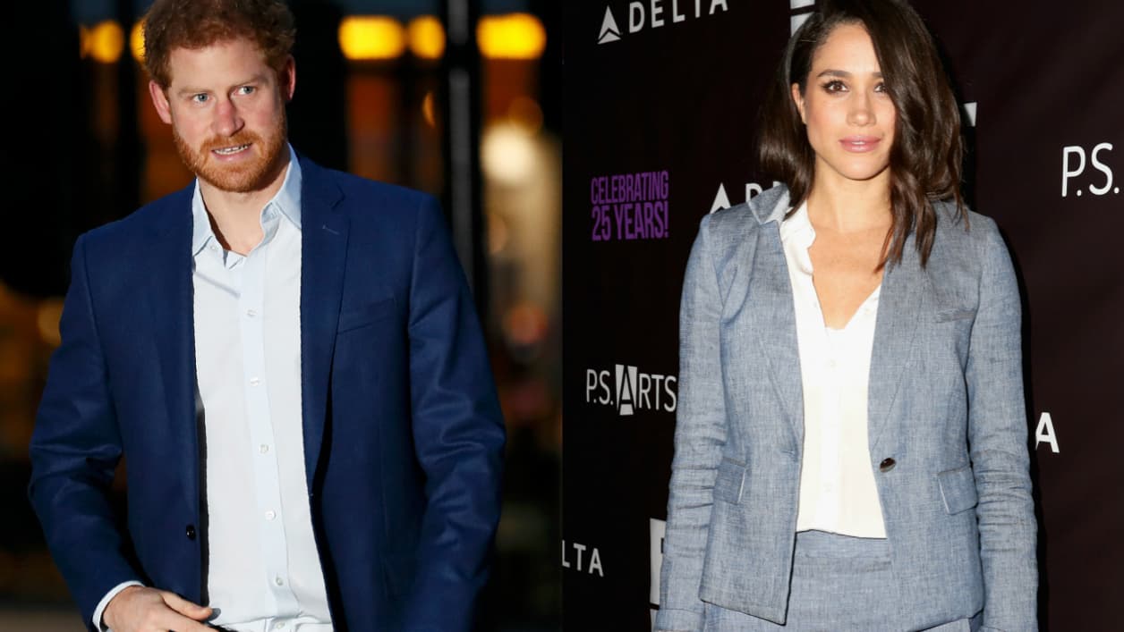 Le prince Harry et sa compagne Meghan Markle