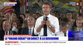 Marseille: Emmanuel Macron estime que les moyens ont été mis pour lutter contre l'insécurité à Marseille