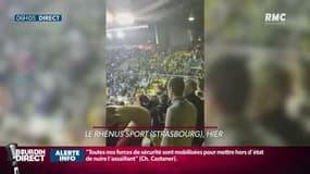 Strasbourg: le public du Rhénus Sport à Strasbourg a spontanément chanté la Marseillaise, hier soir