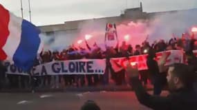 Les ultras parisiens au Bourget