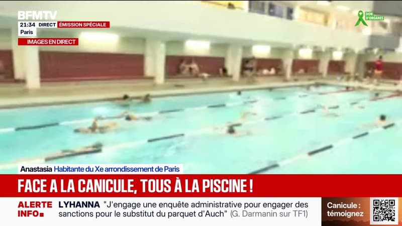 Avec les fortes chaleurs, les Français prennent d'assaut les piscines