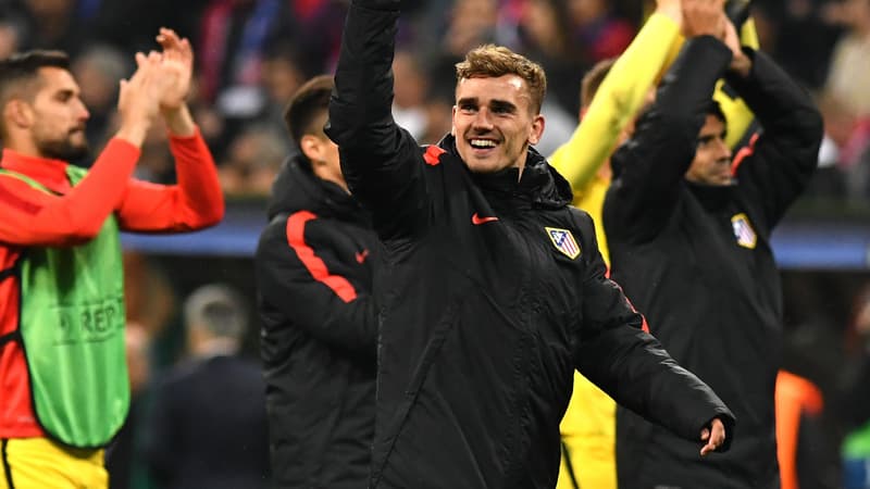 Antoine Griezmann et les joueurs de l'Atlético Madrid
