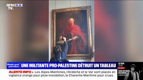 Royaume-Uni: une peinture détruite à coups de cutter par une manifestante pro-Palestine