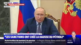 Vladimir Poutine : "le boycott des énergies russes fait augmenter les prix"