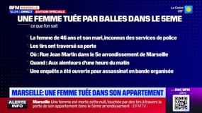 Marseille: une quadragénaire tuée par balles dans son appartement
