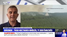 Incendie à La Teste-de-Buch: Matthieu Jomain, porte-parole du SDIS 33, évoque "un semblant de ralentissement"