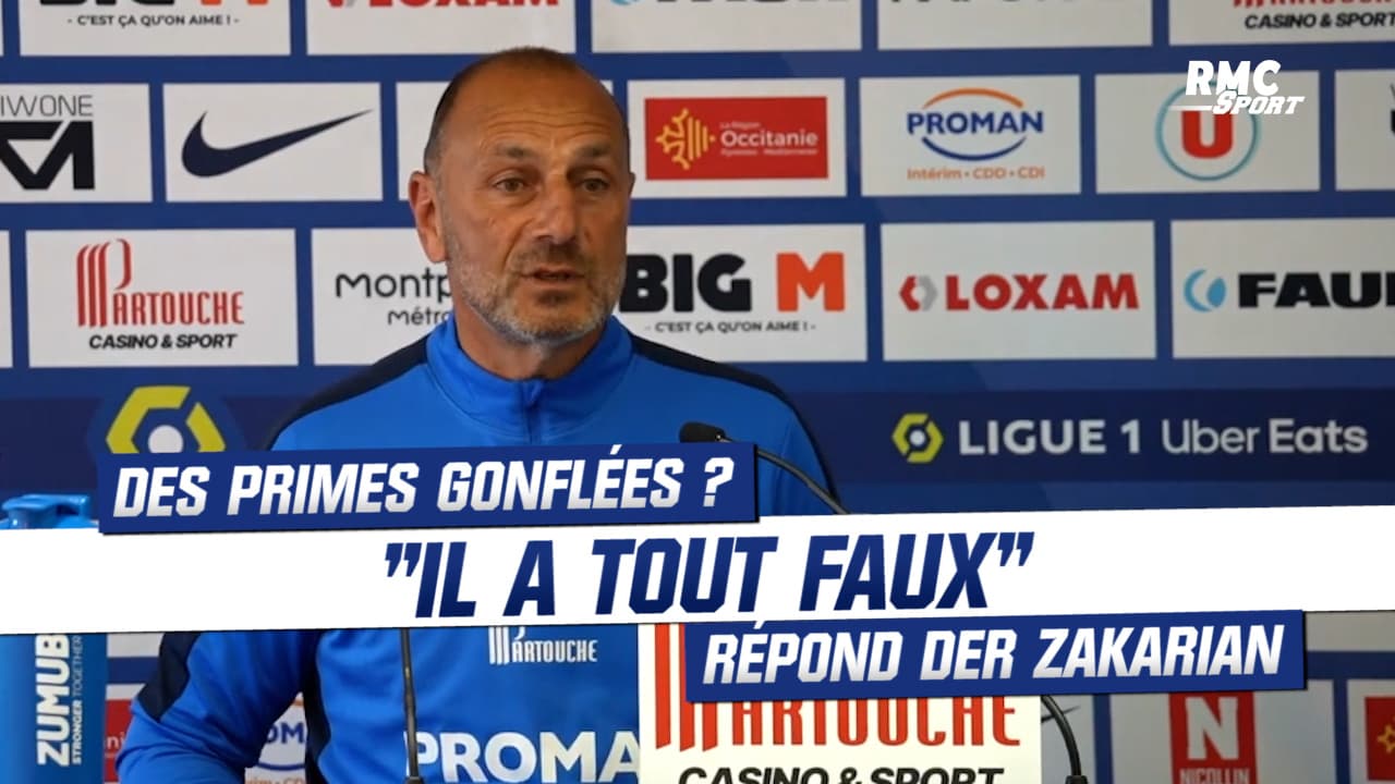 Montpellier : "Il a tout faux", Der Zakarian répond aux rumeurs de prime gonflée thumbnail