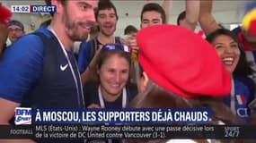 France - Croatie : À Moscou, les supporters français sont chauds à H-3 !