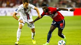 Jonathan Bamba lors de Lille-Nice en 2022.